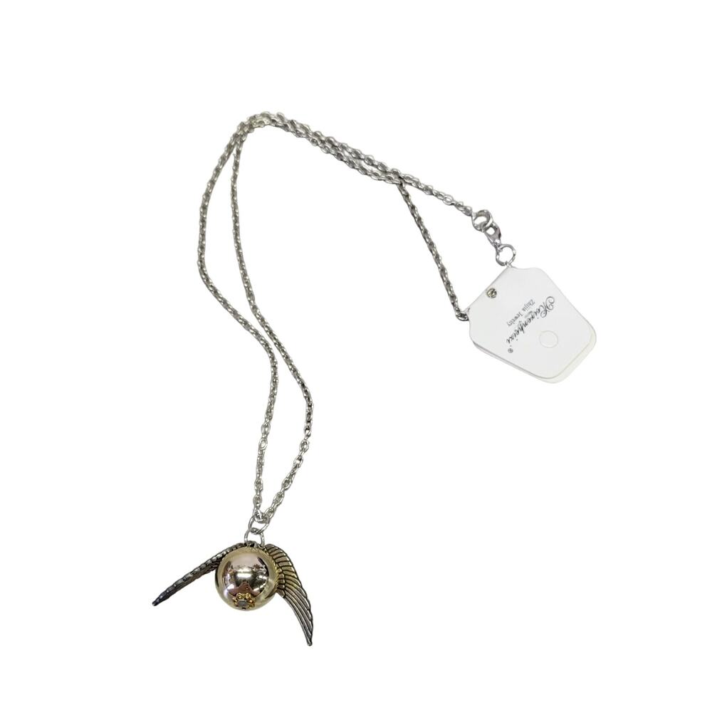 Golden Snitch on a silver 20" chain